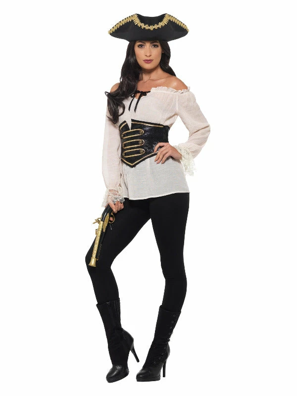 Fun Place Deluxe Pirate Shirt, Ladies, Ivory 4 Fun Place Deluxe Pirate Shirt, Ladies, Ivory