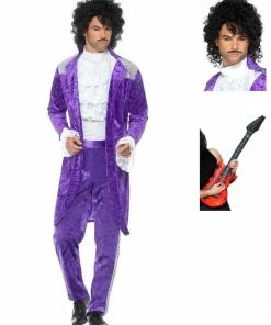Fun Place 80s Purple Musician Complete Costume Bundle Bundles