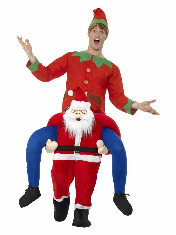Fun Place Piggyback Santa Costume 3 Fun Place Piggyback Santa Costume