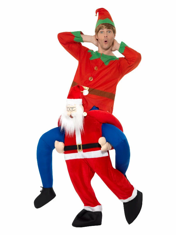 Fun Place Piggyback Santa Costume 4 Fun Place Piggyback Santa Costume