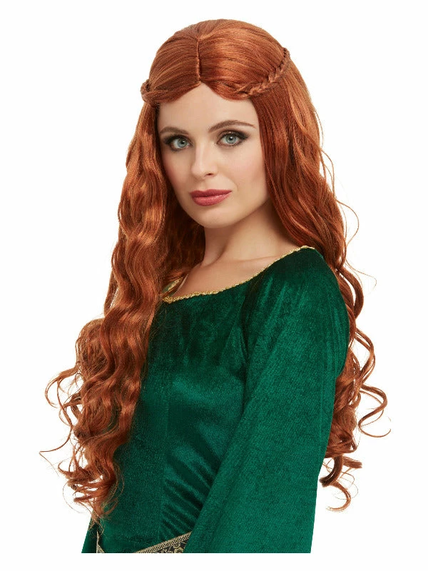 Fun Place Medieval Princess Wig, Auburn 3 Fun Place Medieval Princess Wig, Auburn