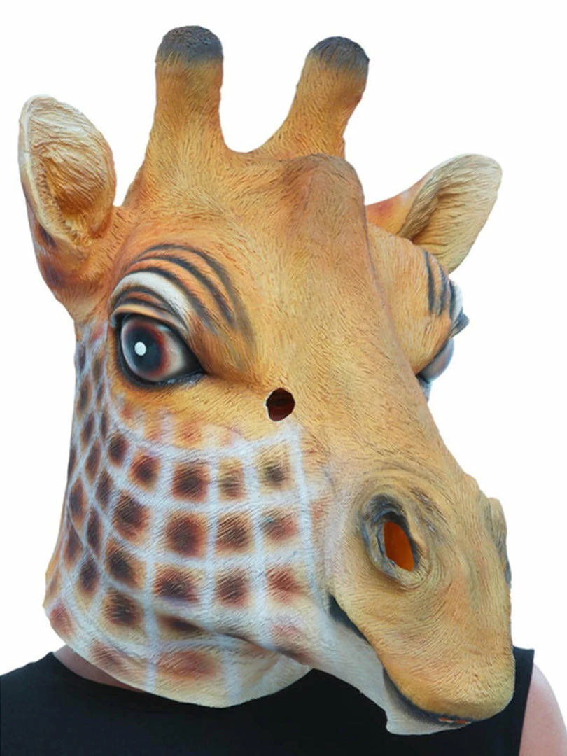Fun Place Giraffe Latex Mask 3 Fun Place Giraffe Latex Mask