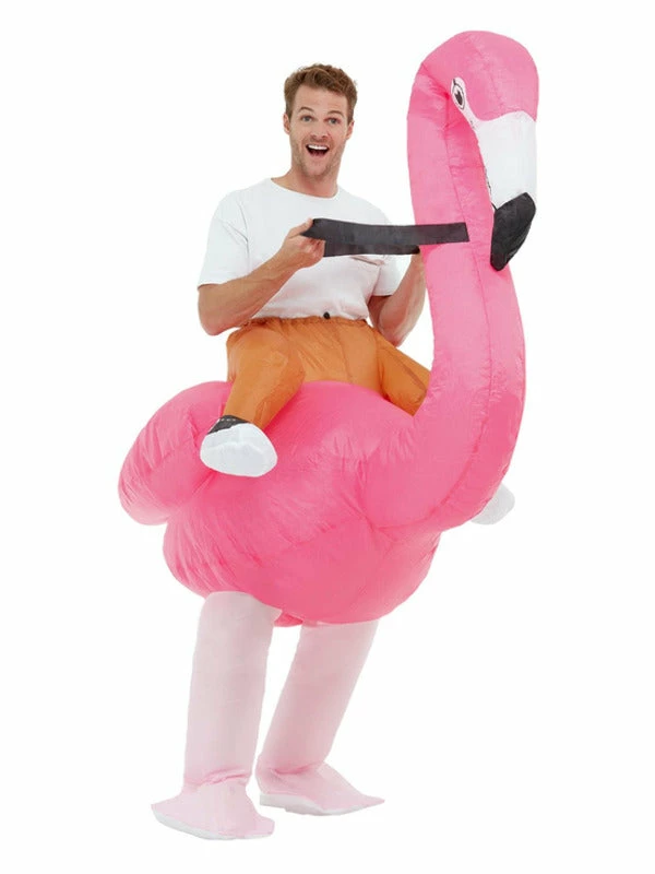 Fun Place Inflatable Ride Em Flamingo Costume 3 Fun Place Inflatable Ride Em Flamingo Costume