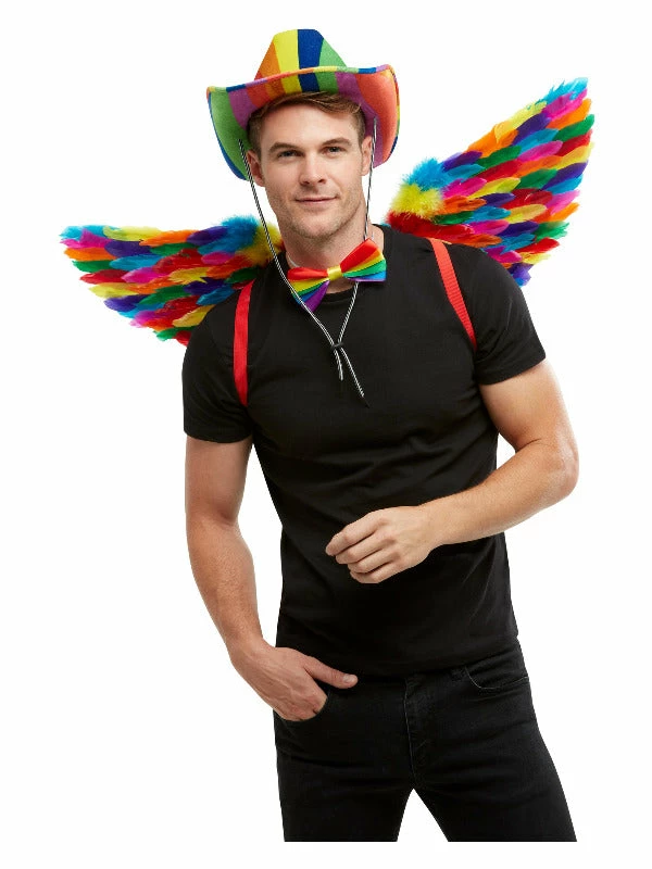 Fun Place Festivals Rainbow Feather Wings 3 Fun Place Festivals Rainbow Feather Wings