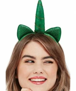 Fun Place Paddy's Day Metallic Unicorn Headband St Patrick's Day