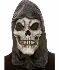 Fun Place Masks Hooded Skeleton Latex Mask
