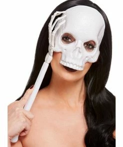 Fun Place Accessories Handheld Skull Mask