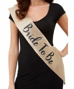 Fun Place Deluxe Glitter Bride To Be Sash Accessories