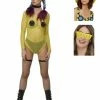 Fun Place Smiley Fishnet Bodysuit Complete Bundle
