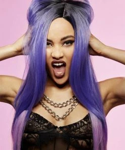 Fun Place Manic Panic® Amethyst Ombre™ Super Vixen Wig