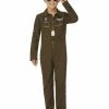 Fun Place Top Gun Maverick Child's Aviator Costume, Green