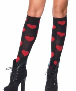 Fun Place Love Sick Heart Knee Highs Cosplay