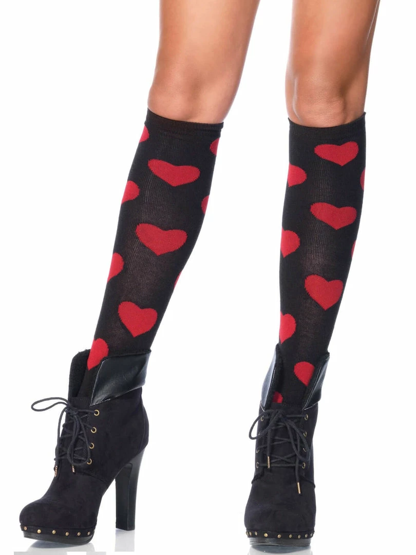 Fun Place Love Sick Heart Knee Highs Cosplay 3 Fun Place Love Sick Heart Knee Highs Cosplay