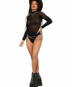Fun Place Festivals Fever Long Sleeved Striped Body Suit