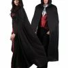 Fun Place Accessories Black Hooded Cape (180cm)