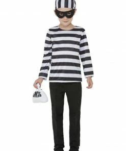 Fun Place Costumes & Characters Convict Costume, Black & White 10 Fun Place Costumes & Characters Convict Costume, Black & White
