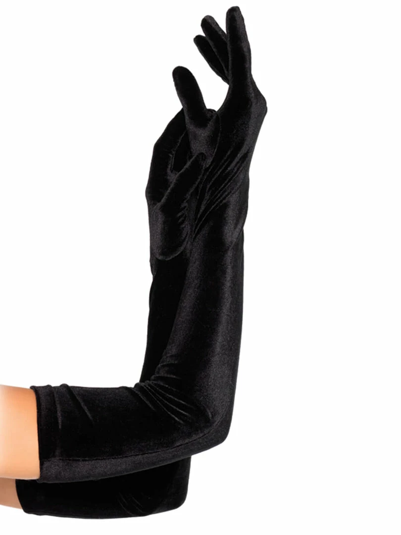 Fun Place Cosplay Velvet Opera Length Gloves 3 Fun Place Cosplay Velvet Opera Length Gloves