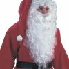 Fun Place Beards & Facial Hair Long White Santa Beard/Tache