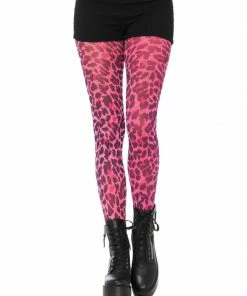 Fun Place Neon Leopard Print Tights Cosplay