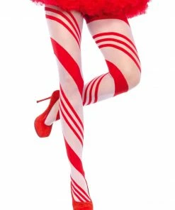 Fun Place Candy Striped Pantyhose Cosplay