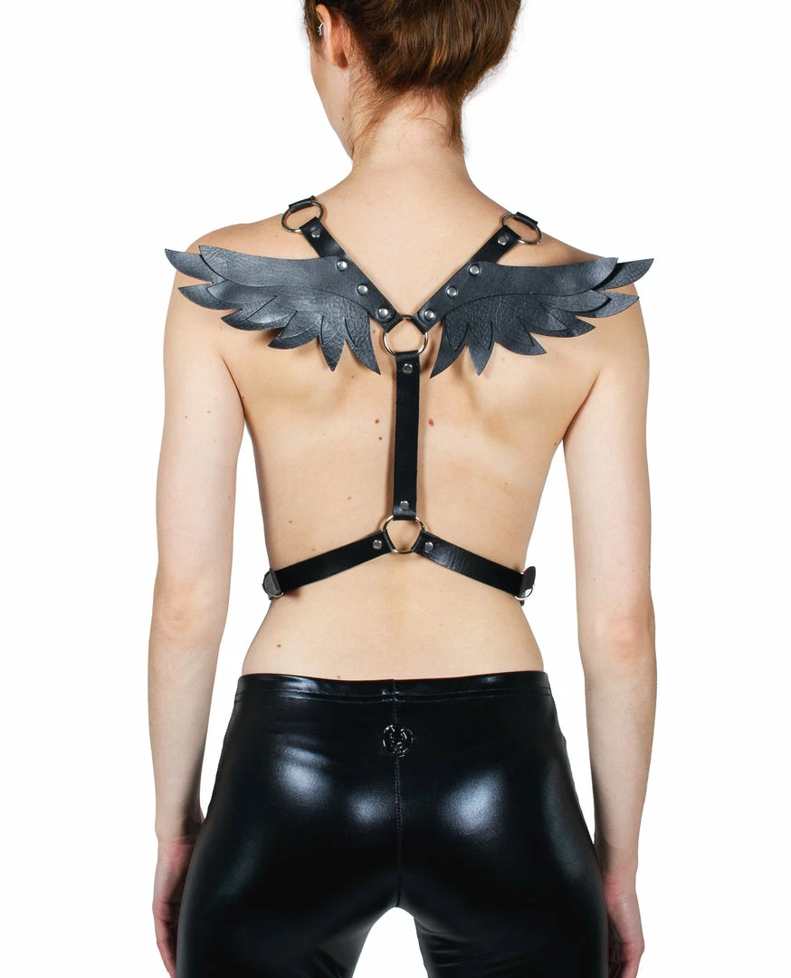 Fun Place Festivals Angel Harness - Black 4 Fun Place Festivals Angel Harness - Black