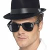 Fun Place Decades & Eras Flocked Fedora Hat