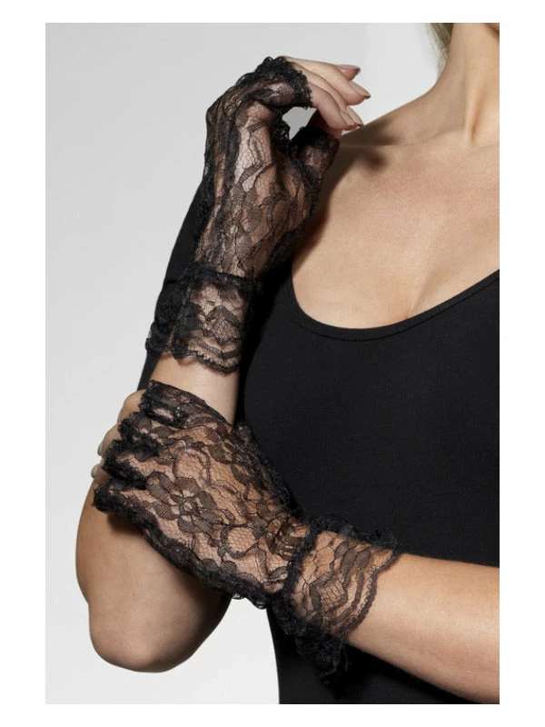 Fun Place Fingerless Lace Gloves 3 Fun Place Fingerless Lace Gloves