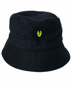 Fun Place Festivals Black Bucket Hat - Mini Metal Logo