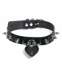 Fun Place Festivals Heart Spiked Collar
