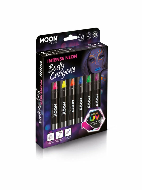 Fun Place Moon Glow Intense Neon UV Body Crayons 3 Fun Place Moon Glow Intense Neon UV Body Crayons
