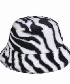 Fun Place White Tiger Fluffy Bucket Hat
