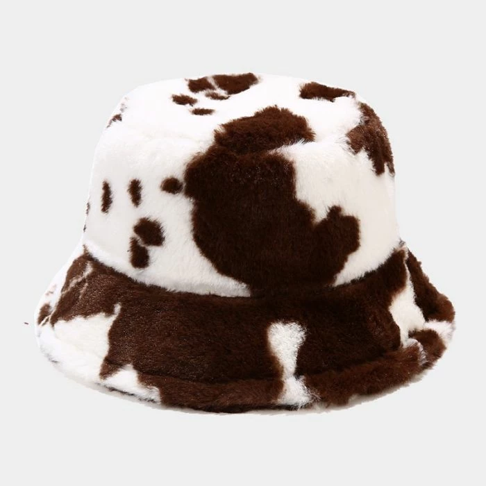 Fun Place Festivals Fluffy Brown Cow Bucket Hat 3 Fun Place Festivals Fluffy Brown Cow Bucket Hat