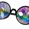 Fun Place Round Black Kaleidoscope Glasses