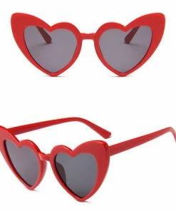 Fun Place Red Heart Shaped Sunglasses Festivals